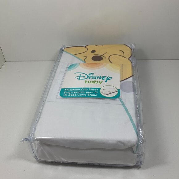 Disney Baby Milestone Crib Sheet - Winnie the Pooh - Picture 2 of 7